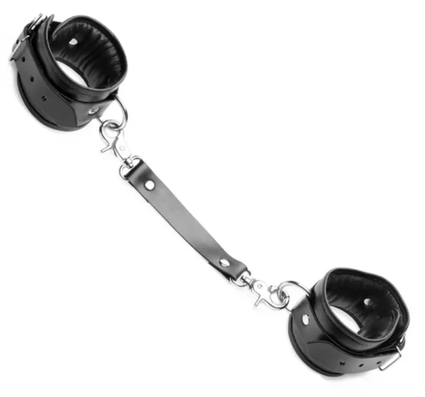 Master Series Strap Linked Bondage Ankle Cuffs