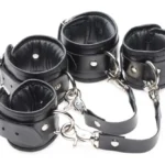 Master Series Strap Linked Bondage Wrist & Ankle Cuffs