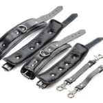 Master Series Strap Linked Bondage Wrist & Ankle Cuffs