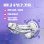 Naturally Yours - Bling 7.5 Inch Realistic Glitter Dildo - G-Spot & Anal Play - Suction Base & Harness Compatible