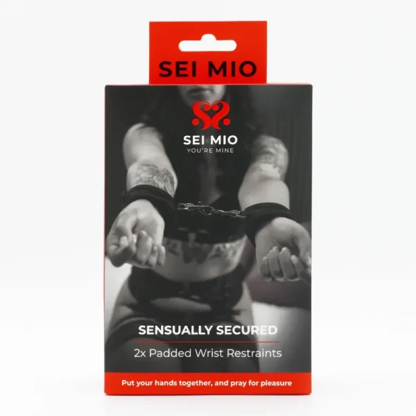 SEI MIO Sensually Secured Padded Wrist Restraints