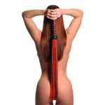 STRICT Leather Black & Red Suede Flogger