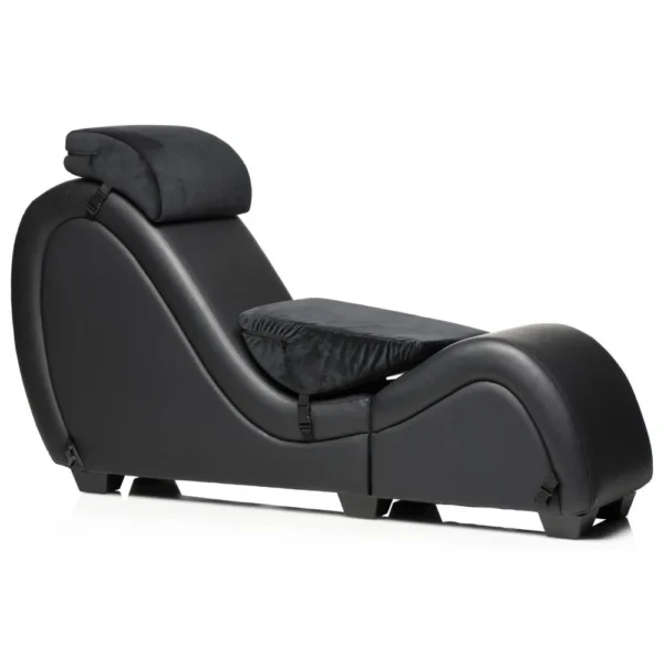 Scene Setter Bondage Chaise with Pillows-16 Scene Setter Bondage Chaise with Pillows - Black
