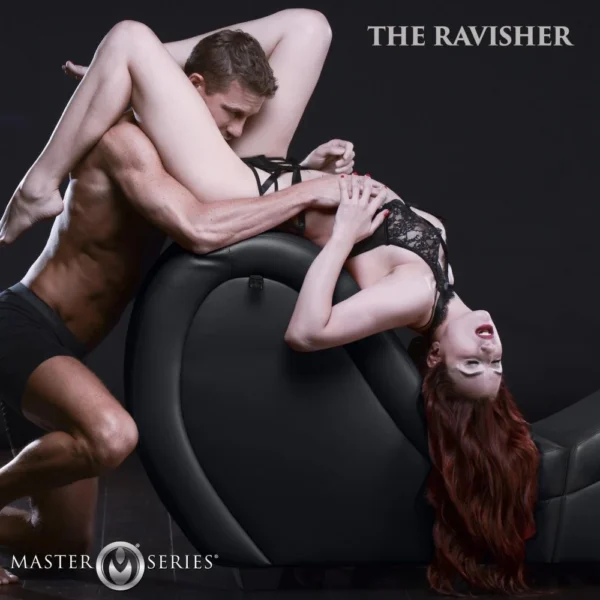Scene Setter Bondage Chaise with Pillows - Black - The Ravisher