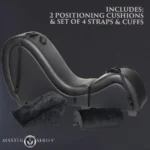 Scene Setter Bondage Chaise with Pillows - Black