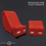 Scene Setter Bondage Chaise with Pillows - Red