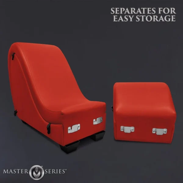Scene Setter Bondage Chaise with Pillows - Red