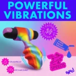 Bang! Vibrating Rainbow Remote-Control Butt Plug