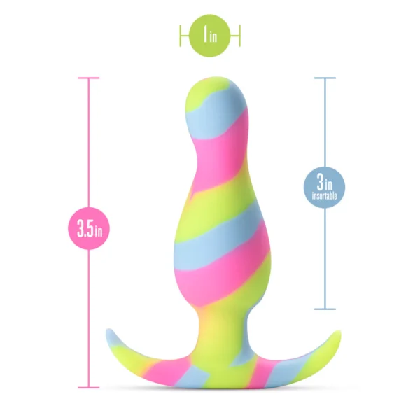 Blush Avant Kaleido Lime Silicone Butt Plug