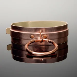 Coquette Rose Gold Bondage Collar
