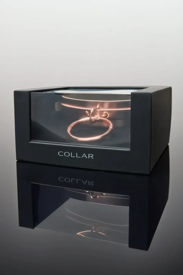 Coquette Rose Gold Bondage Collar