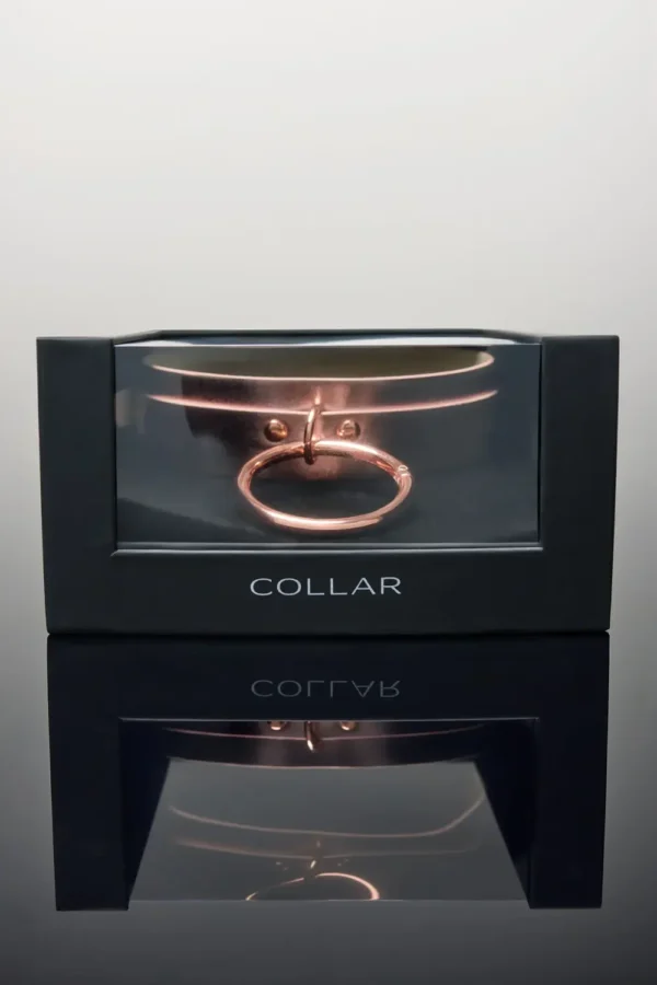 Coquette Rose Gold Bondage Collar