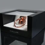 Coquette Vegan Leather Collar - White & Rose Gold