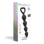 Love to Love Bing Bang Large Graduated Silicone Anal Beads - Black Onyx