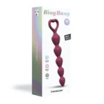 Love to Love Bing Bang Medium Graduated Silicone Anal Beads - Plum Star