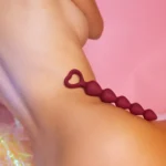 Love to Love Bing Bang Medium Graduated Silicone Anal Beads - Plum Star