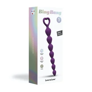 Love to Love Bing Bang Small Graduated Silicone Anal Beads - Purple Rain