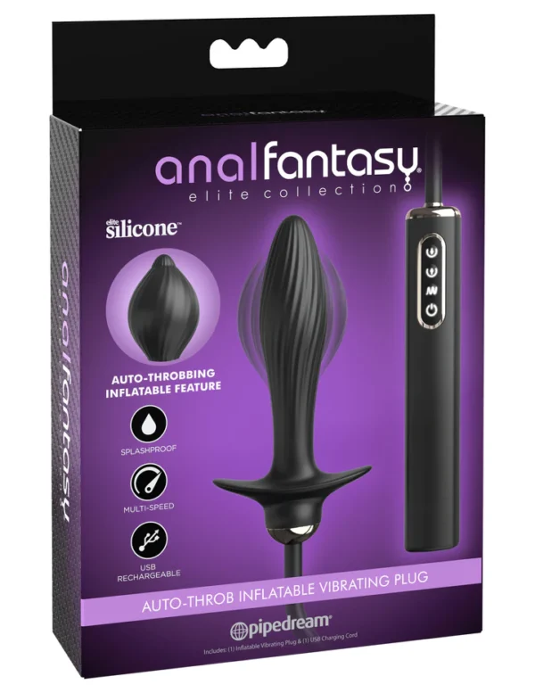 Pipedream Anal Fantasy Auto-Throb Inflatable Vibrating Butt Plug