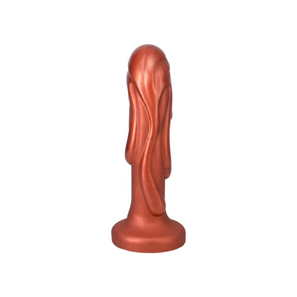 Tantus Magma Textured Silicone Dildo - Copper