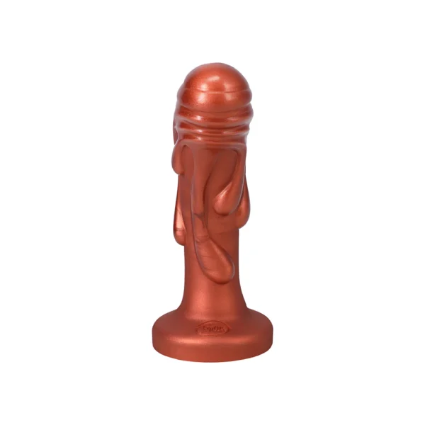Tantus Magma Textured Silicone Dildo - Copper