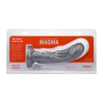 Tantus Magma Textured Silicone Dildo - Silver