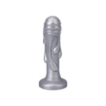 Tantus Magma Textured Silicone Dildo - Silver