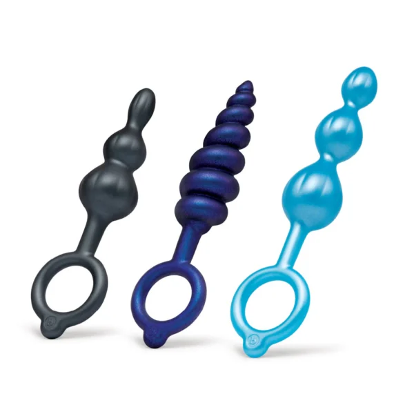 b-Vibe Butties Beaded Bundle 3-Piece Anal Trainer Plug Set