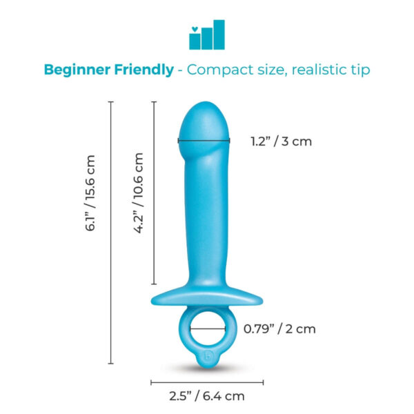 b-Vibe Butties Lil Dil Silicone Anal Dildo