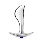 2.5-inch Stainless Steel Bling Prostate Massager Plug