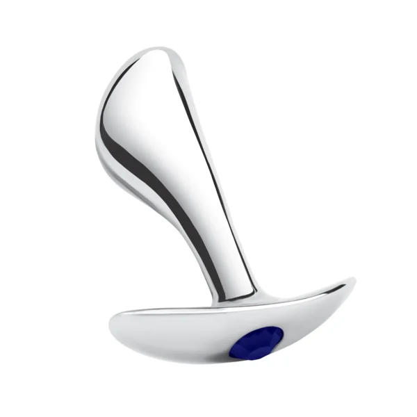 2.5-inch Stainless Steel Bling Prostate Massager Plug