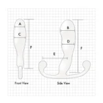 Aneros Helix Trident hands-free prostate massager specs