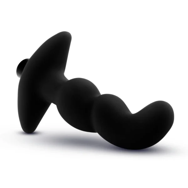 Blush Anal Adventures Platinum Prostate Massager 03 black vibrating silicone plug