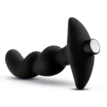 Blush Anal Adventures Platinum Prostate Massager 03 black vibrating silicone plug