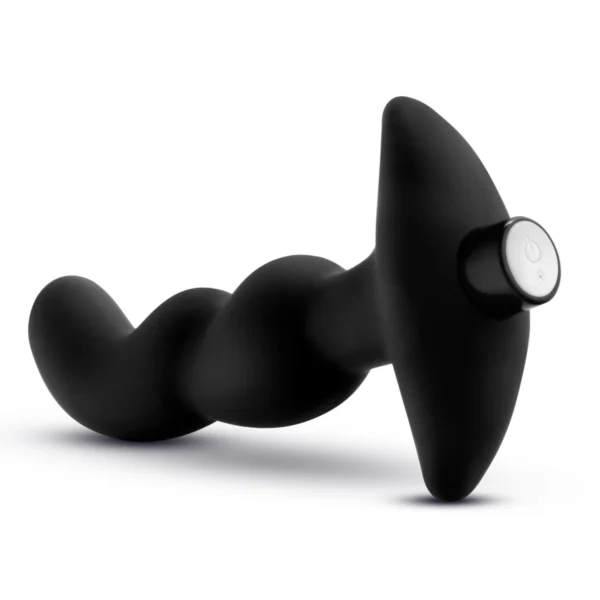 Blush Anal Adventures Platinum Prostate Massager 03 black vibrating silicone plug
