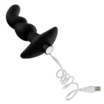 Blush Anal Adventures Platinum Prostate Massager 03 black vibrating silicone plug