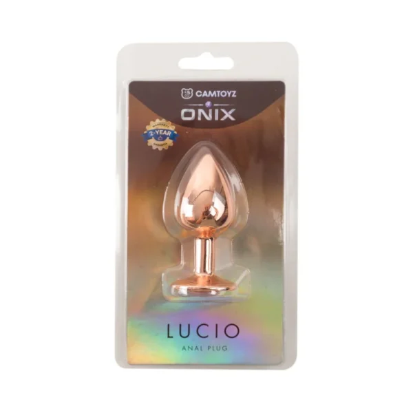Camtoyz Onix Lucio Copper Metal Anal Plug with Jewel Base