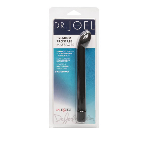 Dr. Joel Kaplan Premium Prostate Massager black angled vibrating prostate toy