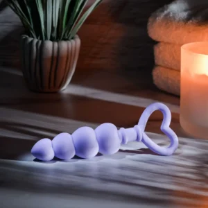Evolved Sweet Treat Heart-Shaped Silicone Anal Beads