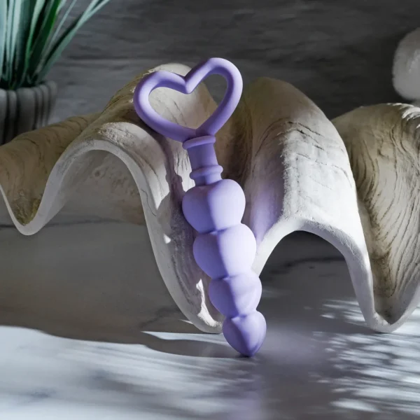 Evolved Sweet Treat Heart-Shaped Silicone Anal Beads