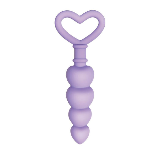 Evolved Sweet Treat Heart-Shaped Silicone Anal Beads