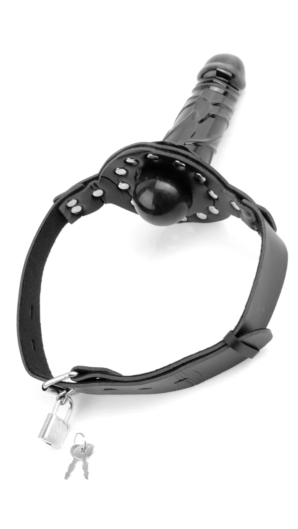 Fetish Fantasy Deluxe Ball Gag with Dildo - Black