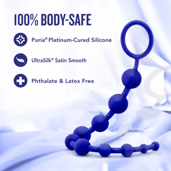 Luxe By Blush - Indigo 12.5-Inch Anal Beads
