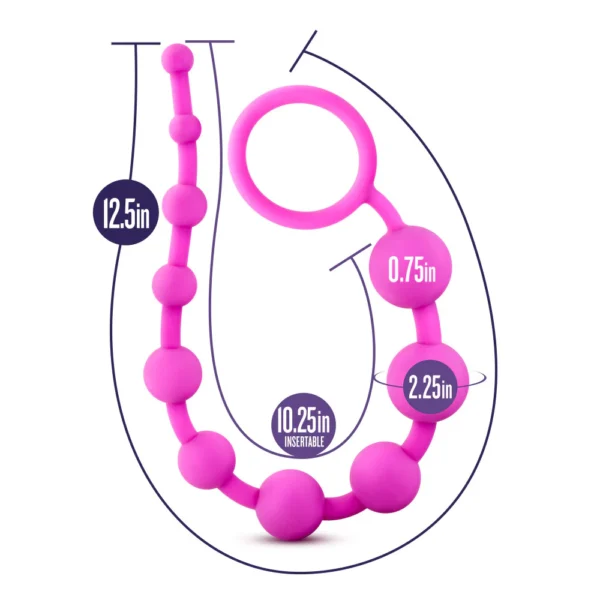 Luxe By Blush - Pink 12.5-Inch Anal Beads