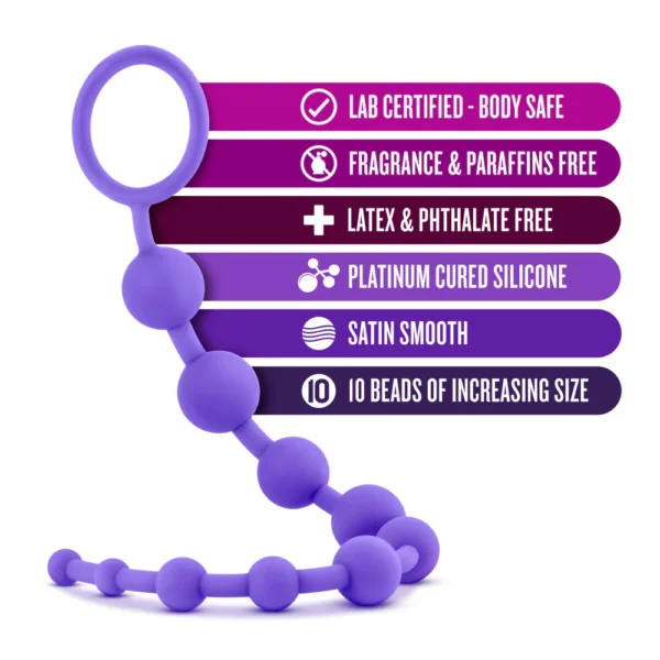 Luxe By Blush - Purple 12.5-Inch Anal Beads