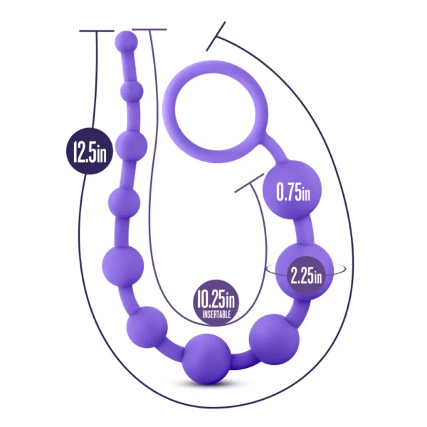 Luxe By Blush - Purple 12.5-Inch Anal Beads