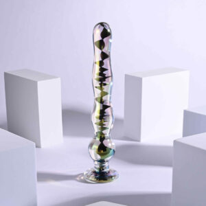 Playboy Pleasure Jewels Wand Glass Beaded Anal Dildo