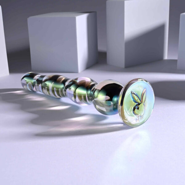 Playboy Pleasure Jewels Wand Glass Beaded Anal Dildo
