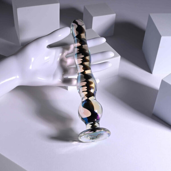 Playboy Pleasure Jewels Wand Glass Beaded Anal Dildo