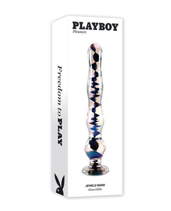 Playboy Pleasure Jewels Wand Glass Beaded Anal Dildo