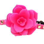 Ple’sur Rose Flower Silicone Breathable Ball Gag - Pink
